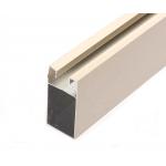 Casement Window Frame , Triangle Bronze Anodized Hollow U Shape 6063 Aluminum Extrusion Profile for sale
