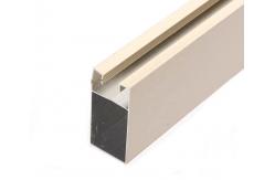 China Casement Window Frame , Triangle Bronze Anodized Hollow U Shape 6063 Aluminum Extrusion Profile supplier