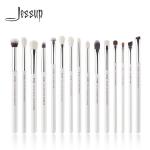 Professional 15pcs Eye Makeup Brush Set Light Weight Aluminium Ferrule for sale
