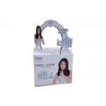 Paper Cardboard Retail Pallet Displays For Hair Care Shampoo 1 Arched Logo On Top for sale