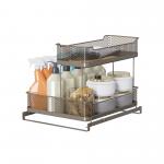 Under Sink Organizer Sliding Basket Organizer Kitchen Storage Basket By Customized Logo For Countertop Type for sale