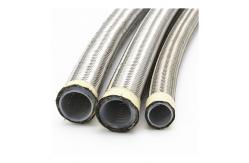 China 3/4'' PTFE Convoluted Hose With SS304 Over Braided supplier