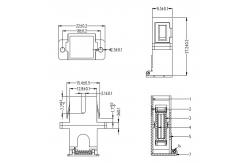 China High Durability SC Fiber Optic Couplers with Filp Auto Shutter and Flange supplier