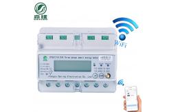 China Four Wire 3 Phase Kwh Meter Din Rail Power Meter Wireless Wifi Ethernet supplier