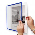 A4 Magnetic File Pocket Document Display Frame Reusable Magnetic Document Holder for sale