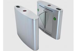 China Pedestrian Barcode Scanner Flap Turnstile Waist High Turnstile For Disable People supplier