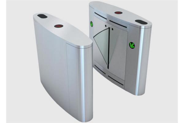 Pedestrian Barcode Scanner Flap Turnstile Waist High Turnstile For Disable People