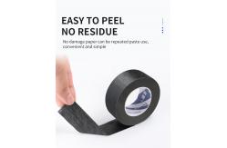 China Rubber Black Crepe Paper Adhesive Colorful Masking Tape supplier