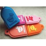 Silicone Dog Tag Keychain Personalized Promotional Gifts Debossed Logo Non - Toxic for sale