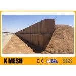 Hot Dipped Galvanized Hesco Defensive Barrier Bastion 4.0mm Wire Diameter for sale