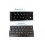 IP67 Black Metal Industrial Keyboard Vandal Proof Panel Mount for sale