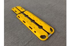 China Foldable First Aid Plastic Scoop Stretcher X Ray Detachable Three Gears supplier