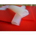 Various Shaped Extruded Silicone Rubber Profiles High Tear Strength For Freezers for sale