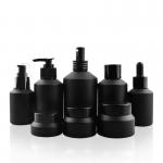 200ml Amber Glass Cosmetic Containers 7oz For Lotion Essential Oil for sale