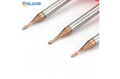 China 50mm Overall Length Short Flute Micro End Mills For Precision Machining supplier