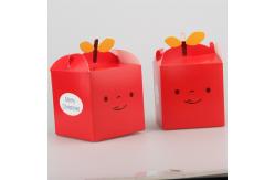 China Cake Gift Food Packaging Boxes Recycled Food Cupcake Folding Box With Handle supplier