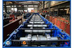 China Metal Ridge Cap / Tile Roll Forming Machine Automatic PLC Control supplier