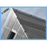 Silver Architectural Perforated Metal Panels , Round Hole Stainless Perforated Sheet