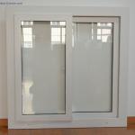 Double Tempered Glasses  PVC Sliding Windows Customized Folding Upvc Windows White for sale