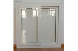 China Double Tempered Glasses  PVC Sliding Windows Customized Folding Upvc Windows White supplier