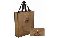 China Reusable Non Woven Foldable Shopping Bag Custom Printing For Grocery supplier