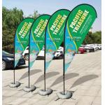 Flying Custom Feather Promotional Flag Pipe For Advertising Teardrop Banner Swooper Flag for sale