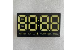 China Monochrome Tn LED Segment Display 10mm Pixels CC CA With Yellow LED Backlight supplier