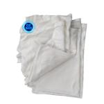 IMPA 232906 Reclaimed Cotton Cut Used T-shirt Cloth Printed WHITE Rag 10kg White Recycled Rags in Bulk Mixed Rags for sale