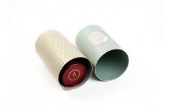 China Handmade Empty Eco Friendly Candle Boxes , Rigid Cylinder Round Cardboard Gift Box supplier