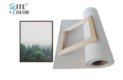 China Exhibition 280Gsm Polyester Printing Canvas Rolls Matte Inkjet Fabric Paper supplier