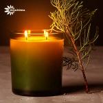 ODM Aromatherapy Aroma Scented Candle Lemon Round Shape Custom for sale
