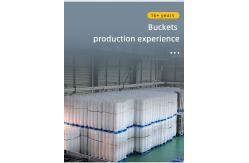 China 20L Transparent Plastic Paint Bucket Strong and Sturdy for Fertilizer Packaging supplier