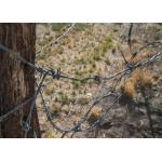 600 Meters Single Strand Stainless Steel Barbed Wire Price Per Roll for sale