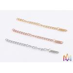 Fadeless Hypoallergenic Extenders SS Bulk Jewelry Chain for sale