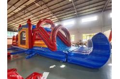 China Children Inflatable Bounce House And Slide Customized With Pool Stopper supplier