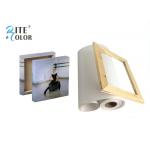 Bright White Stretched Matte Canvas Roll 260gsm Polyester Print Fabric