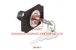 China Elevator door key locks / Push Button Reset Switch Electrical Lift Components supplier