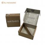 Wholesale Customized Printing Eco-Friendly Kraft Corrugated Paper Mailer Box With Paper Insert for sale
