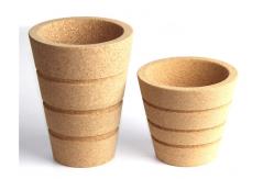 China LFGB Custom Cork Plant Pots Eco Friendly Recycled  Biodegradable supplier