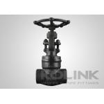 Welded Bonnet Forged Steel Globe Valve Handwheel NPT Threaded Class 800-2500 for sale