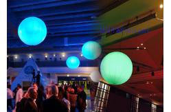 China Dimmable Inflatable Moon Balloon Light 400W Hanging Decorative Lighting 3200k supplier
