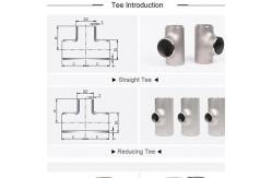 China Manufacturer Grade2  Titanium tee for titanium pipe fittings Connector supplier