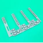 Epoxy Coating Silicone Rubber Keyboard Keys With Carbon Pellets for sale