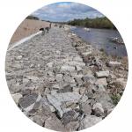 Low Iron Wire Mesh 2x1x1 Hexagonal Gabion Stone Hot Galvanized for sale