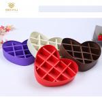 Custom Luxury Lid Base CMYK Heart Shaped Paper Box for sale