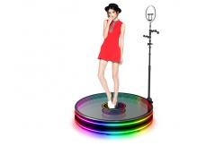China Selfie Led 360 Photo Booth Spinning Fill Light Lamp 360 Photo Booth Manual supplier