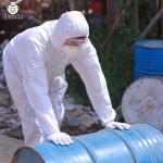 Type 5/6 Nonwoven Disposable Protective Coverall Microporous film Coverall for sale