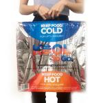OEM Salads Aluminium Foil Hot Cold Insulated Bags For Frozen for sale
