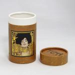 Food Grade Classical Yellow Cardboard Tube Paper Cans Packaging for sale