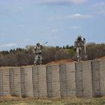 Mil 10+Mil 3 Defensive Military Barrier Galfan Welded Gabion Box Hesco for sale